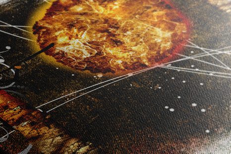 OBRAZ AFRICKÉ SLUNCE - ABSTRAKTNÍ OBRAZY - OBRAZY