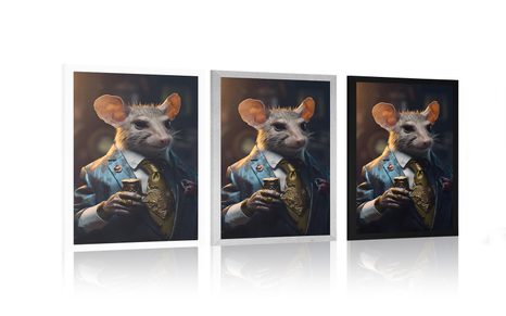 POSTER – GANGSTER ANIMALE RATTO - GANGSTER ANIMALI - POSTER