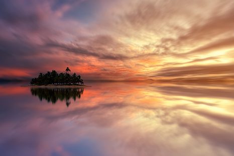 SAMOLEPÍCÍ TAPETA OPUŠTĚNÝ OSTROV - SAMOLEPÍCÍ TAPETY - TAPETY