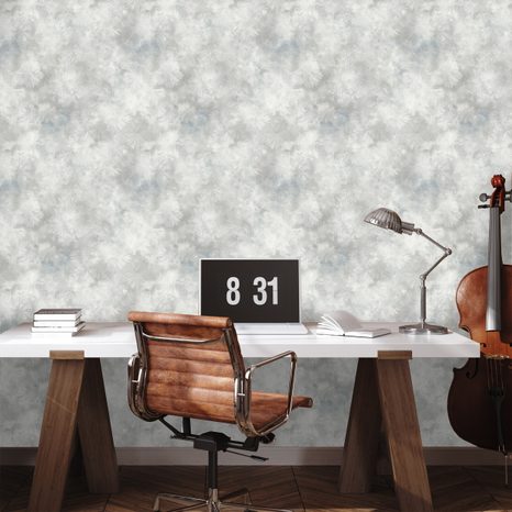 SAMOLEPÍCÍ TAPETA JEMNÉ ŠEDÉ AKVARELOVÉ MRAKY - ΤΑΠΕΤΣΑΡΊΕΣ ΣΎΜΦΩΝΑ ΜΕ ΘΈΜΑ - ΤΑΠΕΤΣΑΡΊΕΣ