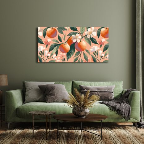 WANDBILD ORANGENHAIN - BILDER BÄUME UND LAUB - BILDER