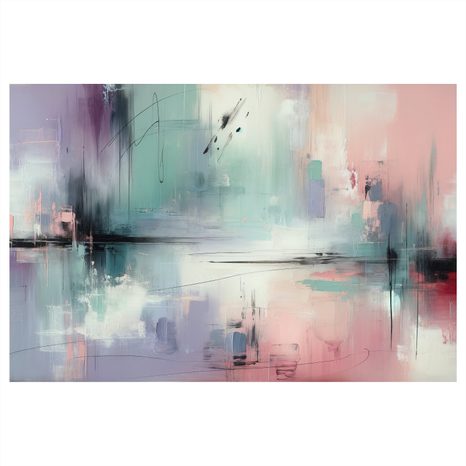 WANDBILD PASTELLFARBENE KUNSTSYMPHONIE - BILDER - 🔥 TOTALAUSVERKAUF