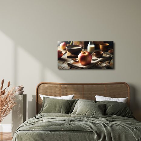 WANDBILD RUSTIKALES STILLLEBEN MIT APFEL - BILDER - 🔥 TOTALAUSVERKAUF