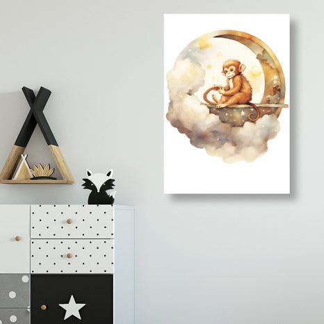 CANVAS PRINT DREAMY MONKEY - DREAMY LITTLE ANIMALS - PICTURES