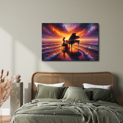 OBRAZ PÍSEŇ SVĚTLA A MOŘE - OBRAZY MOŘE A PLÁŽ - OBRAZY