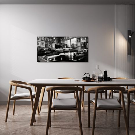 WANDBILD NOSTALGISCHE MUSIKATMOSPHÄRE - VINTAGE- UND RETRO-BILDER - BILDER