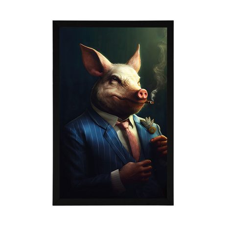 POSTER TIERISCHER GANGSTER SCHWEIN - TIERISCHE GANGSTER - POSTER
