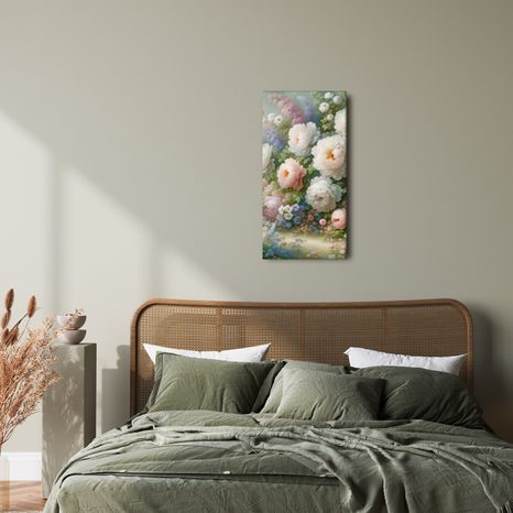 OBRAZ ROMANTICKÉ PIVOŇKY V ROZKVETLÉ LOUCE - OBRAZY KVĚTŮ - OBRAZY