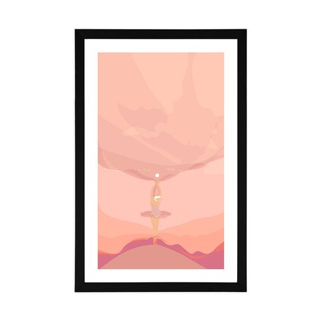 PLAKÁT S PASPARTOU VÁŠNIVÝ BALET - MOTIVY Z NAŠÍ DÍLNY - PLAKÁTY