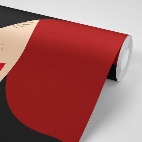 CARTA DA PARATI – SIGNORA ELEGANTE CON CAPPELLO - 🔥 SVENDITA TOTALE