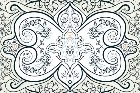 CARTA DA PARATI – MOTIVO IN BIANCO E NERO DI LUSSO - CARTA DA PARATI SCHEMA - CARTA DA PARATI