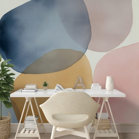 TAPET PETE ABSTRACTE DE ACUARELĂ - TAPET ABSTRACT - TAPETURI