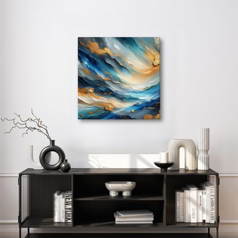 OBRAZ NEBESKÁ ENERGIE - OBRAZY ABSTRAKTNÍ TVARY - OBRAZY