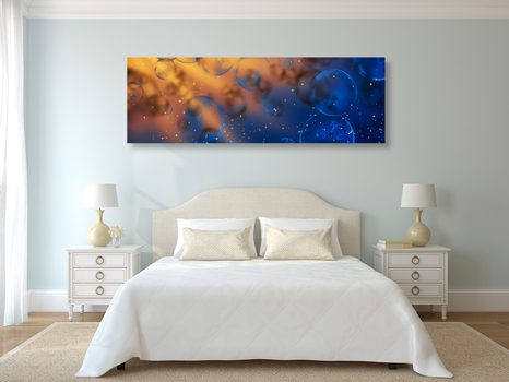 STAMPA SU TELA – BOLLE MAGICHE - QUADRI ASTRATTO - STAMPE E QUADRI