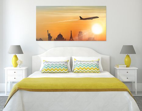 КАРТИНА НА ПЛАТНО – ПЪТЕШЕСТВИЕ ОКОЛО СВЕТА - ГРАДСКИ КАРТИНИ - КАРТИНИ