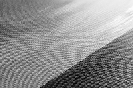 WANDBILD WUNDERSCHÖNE LANDSCHAFT IN SCHWARZ-WEISS - SCHWARZ-WEISSE BILDER - BILDER