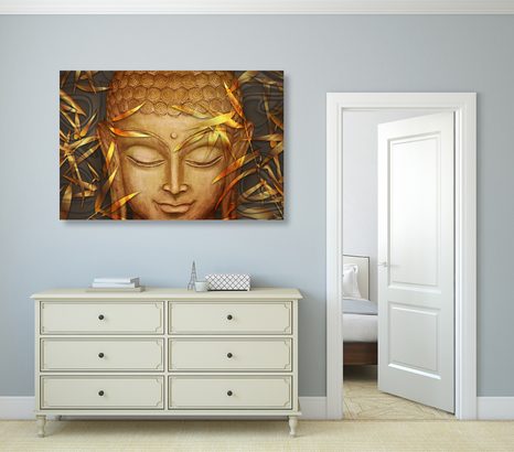 OBRAZ USMÍVAJÍCÍ SE BUDDHA - OBRAZY FENG SHUI - OBRAZY