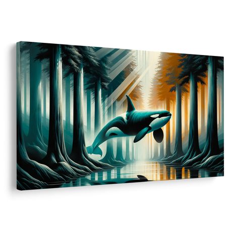 WANDBILD SCHWERTWAL-TRAUM - WANDBILDER UNTERWASSERWELT - BILDER