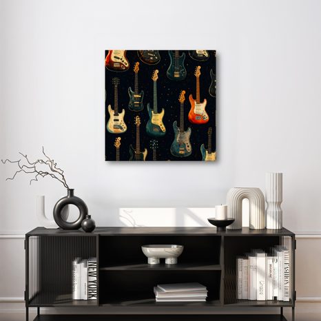 WANDBILD MUSIK IN DEN FARBEN DER NACHT - MUSIKBILDER - BILDER