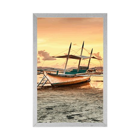 POSTER – BARCHE AL TRAMONTO - NATURA - POSTER