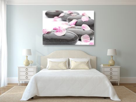 OBRAZ LUPIENKY NA WELLNESS KAMEŇOCH - OBRAZY FENG SHUI - OBRAZY