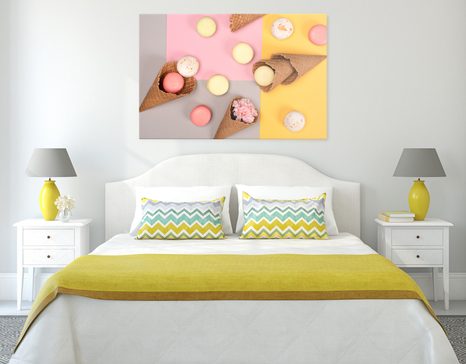 OBRAZ MAKRÓNKY V KORNOUTU - OBRAZY JÍDLA A NÁPOJE - OBRAZY