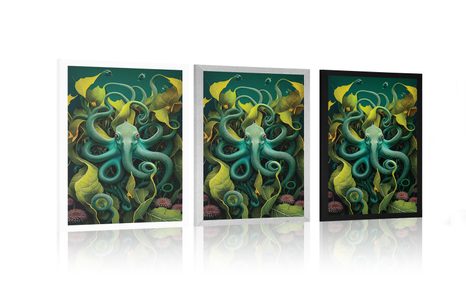 POSTER – POLPO SURREALISTA - MONDO SOMMERSO - POSTER