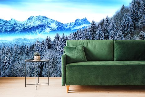 CARTA DA PARATI – MONTAGNE CONGELATE - CARTA DA PARATI NATURA - CARTA DA PARATI