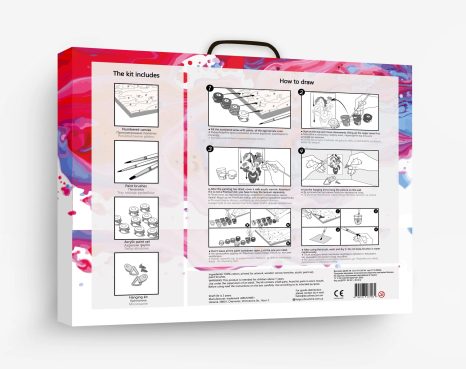 OBRAZ MALOVÁNÍ PODLE ČÍSEL SAKURA U JEZERA - MALOVÁNÍ PODLE ČÍSEL