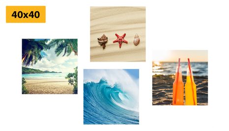 SET OBRAZŮ DOVOLENÁ U MOŘE - SESTAVY OBRAZŮ - OBRAZY