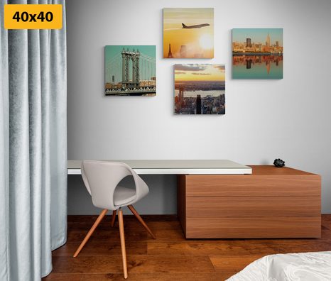 SET DI QUADRI – VIAGGIO NELLA CITTÀ DI NEW YORK - COLLEZIONI DI QUADRI - STAMPE E QUADRI