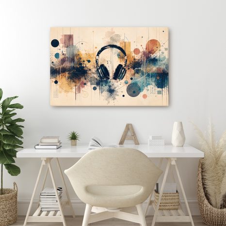 WANDBILD MUSIKALISCHE ENERGIE UND KREATIVITÄT - MUSIKBILDER - BILDER