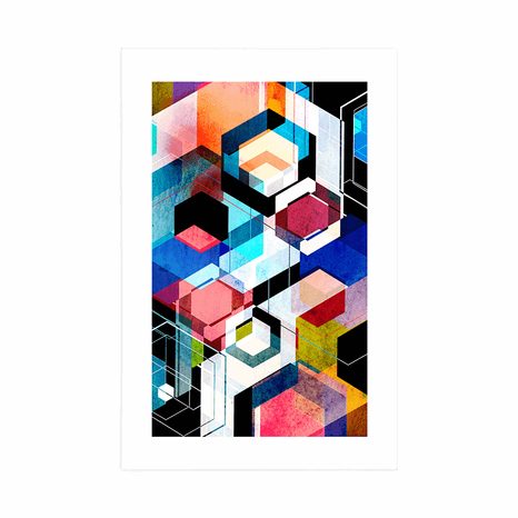 POSZTER PASZPORTUVAL ABSZTRAK GEOMETRIA - ABSZTRAKT POSZTEREK - POSZTEREK