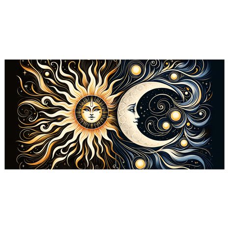 WANDBILD ASTRALE VERBINDUNG - WANDBILDER MOND - BILDER