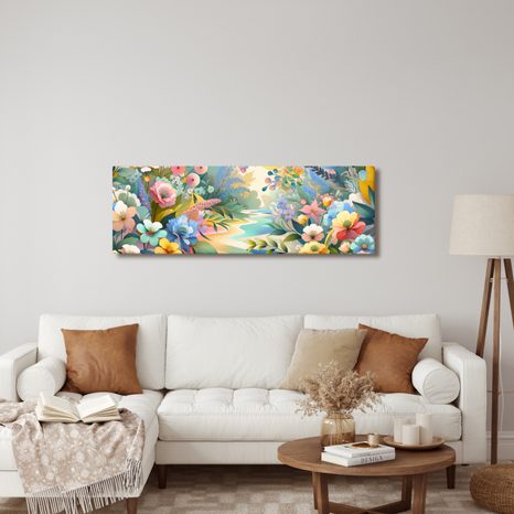 OBRAZ PESTROBAREVNÉ KVĚTINY - OBRAZY KVĚTŮ - OBRAZY