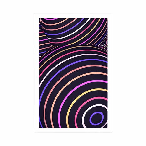 PLAKAT ŠARENE KUGLICE - APSTRAKTNI I S UZORKOM - PLAKATI