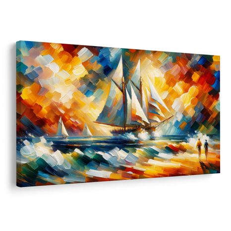 OBRAZ PLACHETNICE V ZÁŘI SLUNCE - OBRAZY MOŘE A PLÁŽ - OBRAZY