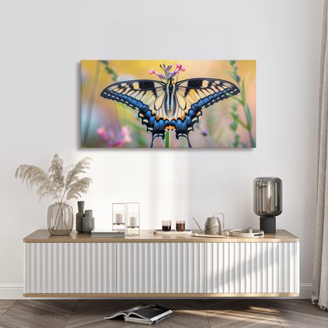OBRAZ PESTROBAREVNÝ MOTÝL V PŘÍRODĚ - OBRAZY MOTÝLI - OBRAZY