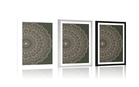 POSTER – MANDALA IN STILE VINTAGE - FENG SHUI - POSTER