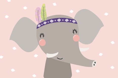 SAMOLEPÍCÍ TAPETA SLŮNĚ S INDIÁNSKÝMI PEŘÍČKY - SAMOLEPÍCÍ TAPETY - TAPETY