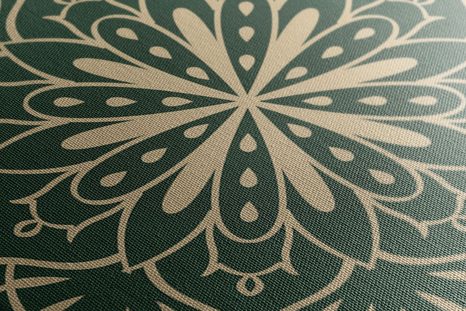 WANDBILD MANDALA AUF TÜRKISFARBENEM HINTERGRUND - BILDER MIT FENG SHUI-MOTIVEN - BILDER