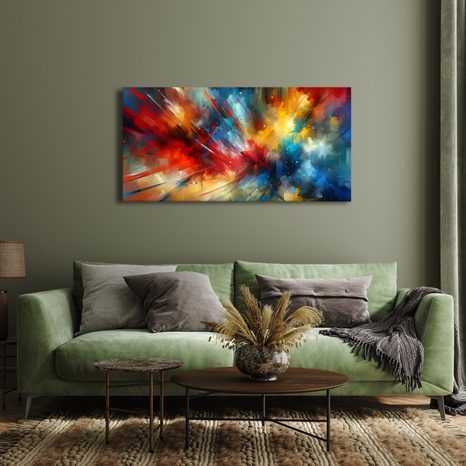 OBRAZ BAREVNÝ VESMÍR V POHYBU - OBRAZY ABSTRAKTNÍ TVARY - OBRAZY