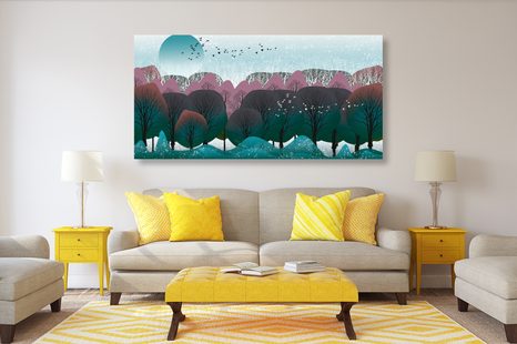 КАРТИНА НА ПЛАТНО – МОДЕРНО ИЗПЪЛНЕНИЕ НА ДЖУНГЛА - КАРТИНИ НА ПРИРОДАТА И ПЕЙЗАЖИ - КАРТИНИ