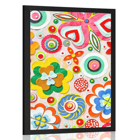 PLAKAT APSTRAKCIJA CVIJEĆA - ZA DJECU - PLAKATI