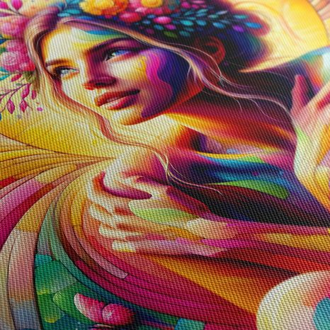 WANDBILD REGENBOGEN FARBHARMONIE - WANDBILDER FRAUEN - BILDER