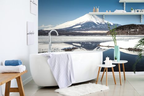 CARTA DA PARATI – MONTE FUJI GIAPPONESE - CARTA DA PARATI NATURA - CARTA DA PARATI