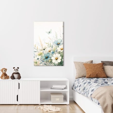 OBRAZ LUČNÍ KVĚTY S MOTÝLY - PICTURES FLOWERS - PICTURES