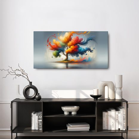 OBRAZ FANTASTICKÝ STROM ŽIVOTA V BARVÁCH - OBRAZY STROMY ŽIVOTA - OBRAZY