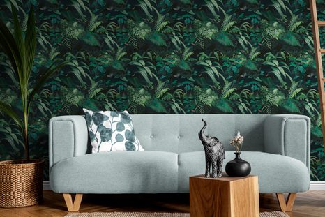 TAPETA HUSTÝ ZELENÝ PRALES - TAPETY PŘÍRODA - TAPETY