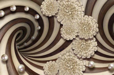 SELF ADHESIVE WALLPAPER ABSTRACT SPIRAL - SELF-ADHESIVE WALLPAPERS - WALLPAPERS